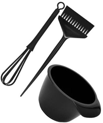 Healeved Ciotola Per Tinta Capelli e Pennello Per Tintura Di Strumenti Per Mescolare Tinture Dei Capelli Asta Per Mescolare Adatto Per Salone o Uso Domestico