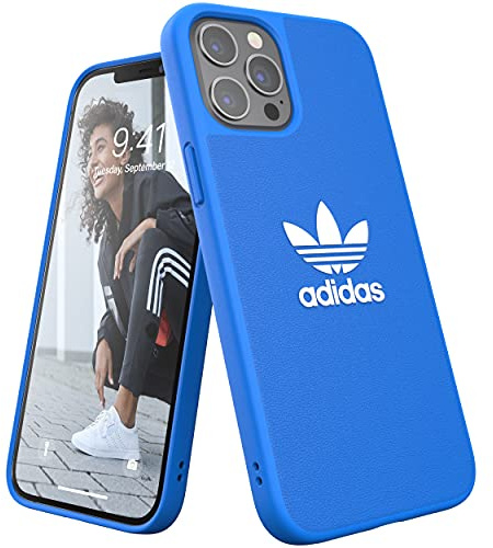 adidas EX7874 Hülle Entwickelt für iPhone 12 Pro Max 6.7, Fallgeprüfte Hüllen, stoßfeste erhöhte Kanten, Original Schutzhülle, Bluebird/Weiß