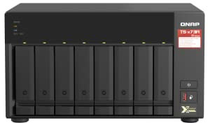 QNAP TS-873A-8G NAS de Alto Rendimiento de 8 bahías con 2 Puertos de 2.5GbE y Dos Ranuras PCIe Gen3