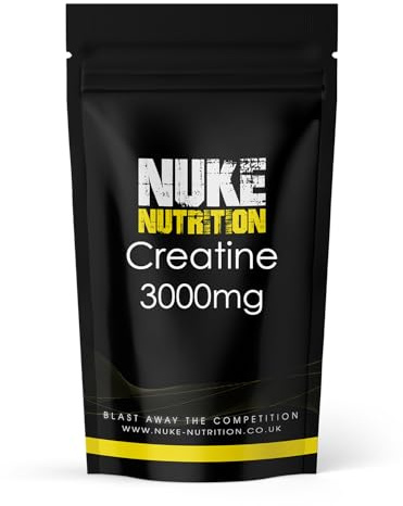 Nuke Nutrition Creatine Tablets 3000mg - 120 Tablets - Pure Creatine Monohydrate Supplements Boost Muscle Mass, Bulk & Strength - Excellent Pre Workout for Men & Women - Boost Energy & Performance