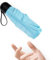 Chakipee Mini Parapluie Pliant, Ultra léger Anti UV Soleil Parapluie de Poche, Manuel Compact Petit Parapluie Mixte pour Activités de Plein Air de Voyage Parapluie Pliable Bleu