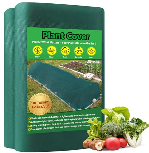 GUKULIVEL Garden Fleece for Plants Protection, 35gsm 3x15M Green Plant Covers Frost Blanket for Winter, Frost Protection Fabric, Garden Row Covers Tunnel for Outdoor Plants
