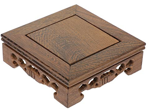 SUPVOX Elegante Base per Fioriera in Legno - Base Portavaso per Balcone Espositore per Fioriere Riutilizzabile Decorazione per Giardino E Casa