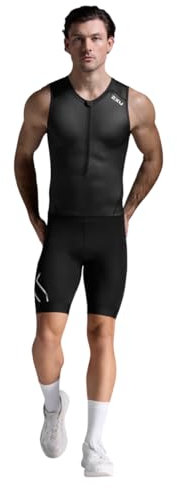 2XU Herren Core Trisuit, Schwarz/Weiß, Large