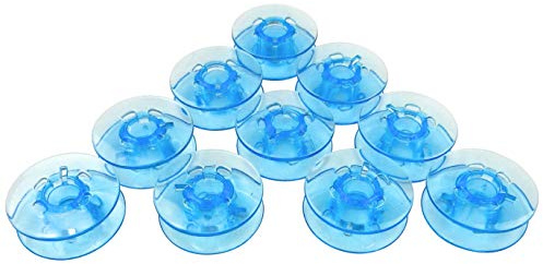 ZickZackNaehmaschine 10 bobine di plastica blu per macchine da cucire Gritzner 1035, 1035 DFT, 1037 DFT