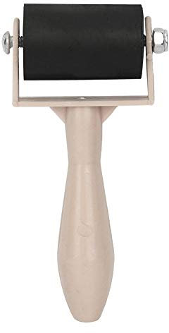 Rubber Brayer Roller 3.5cm Paint Brush Paint Brush Art Craft Oil Painting Tool for Printmaking Wallpaper Ink Paint Block Stamping(Primary Color)