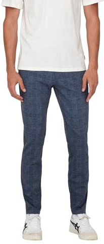 Only & Sons Pantalon pour Homme, Dress Blues, 32 W/32 L