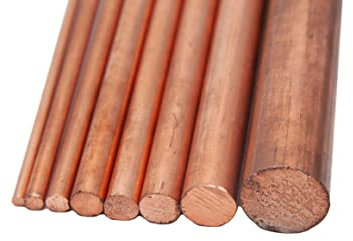 Kupfer Stange 6mm Cu 99.9% Rundstab 2.0090 Stab Rundstange Vollstab Rundmaterial (0.5 Meter = 50cm = 500mm)