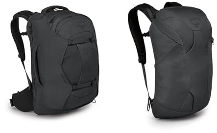 Osprey Herren Rucksack, Nylon, Tunnel Vision Grau, Einheitsgröße & Farpoint Fairview Travel Daypack Unisex Travel Backpack Tunnel Vision Grey O/S