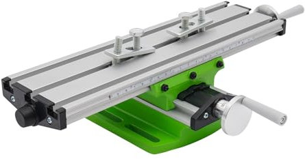 AOAPUMM Table de fraisage Table de travail Machine Mini Table de travail multifonction Fraisage Travail Table croisée Fraiseuse Forage composite Table coulissante pour perceuse d'établi Adjustme X-Y