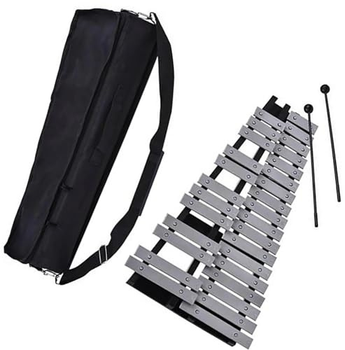 Professionelles Glockenspiel-Schlaginstrument mit 32 Tönen, inklusive 2 Schlägeln und Tragetasche