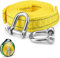 Corde de remorquage pour voiture, 4 m, 5 tonnes, avec 2 boucles en U de sécurité et sac de rangement, cordes pour remorques de sauvetage, crochets de haute qualité, convient pour toutes les voitures
