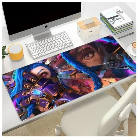 Tapis de souris de jeu PC Tapis de souris XXL Bureau for ordinateur portable Arcane Gaming Accessoires informatiques Table Clavier d'ordinateur antidérapant Tapis de souris(BLACK-14,400X900X3MM)