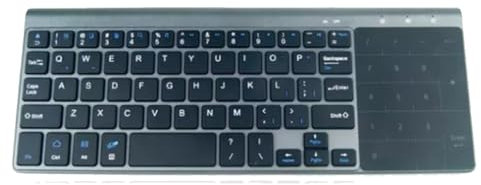 Lioggyet Mini tastiera wireless Bluetooth con pannello touch numerico per computer portatile, Smart TV, tastiera wireless portatile a 59