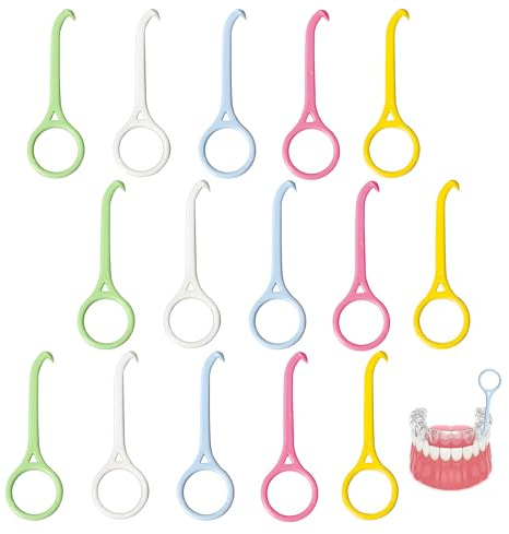 15 Pièces Outil de Suppression d'Aligner, outils de retrait d'aligneur invisibles Portable, Enlèvement Dentaire Orthodontie Removal Tool pour appareils invisibles Nettoyage des Dents Soins Oraux