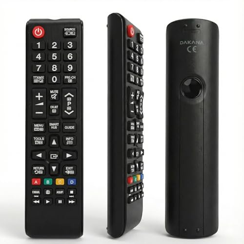 Dakana Fernbedienung für Samsung Smart TV – Universell passend für QLED, Crystal UHD, 4K, LCD & LED – Ersetzt BN59-01175N AA59-00786A AA59-00741A - Sofort startklar ohne Einrichtung