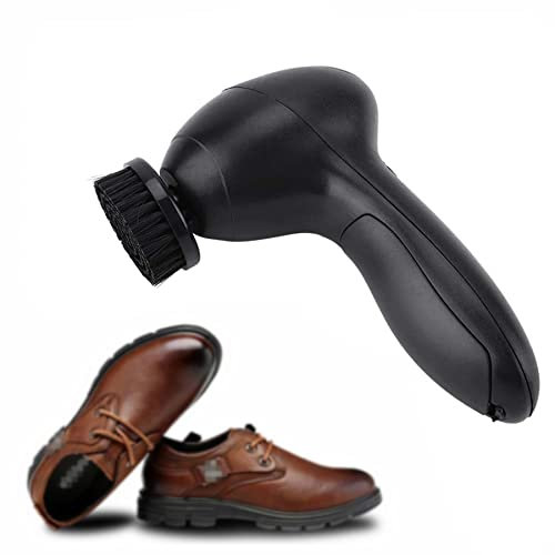 Portable Electric Shoe Polisher Machine Cleaning Brushes Mini Multifunctional Electric Shoe Polisher for Leather Bags Car Seat Maintenance