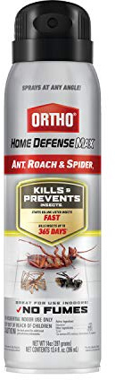 Ortho Home Defense Max Ant, Roach and Spider1: Indoor Insect Spray, Kills Ants, Beetles, Cockroaches and Spiders (as Listed), No Fumes, 14 oz.