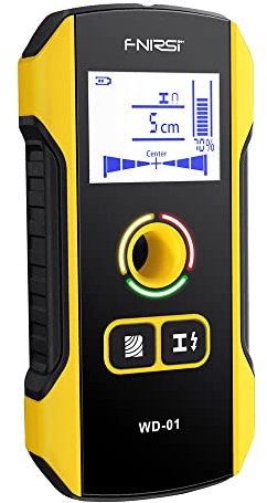 Benkeg Detector de pared portátil de mano, escáner, cables de CA de madera, tubos de Metal, herramienta de detección de barras de refuerzo, luz indicadora, herramienta de posicionamiento de orificio d