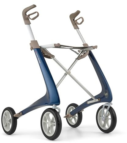 byACRE Carbon Ultralight Rollator - Welt leichtester Carbon Rollator - nur 4,8kg (Königsblau, Kompakt)