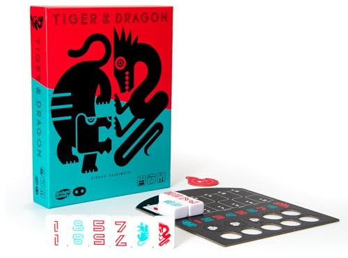 Oink Games Tiger & Dragon • Kung Fu Board Game for Family & Friends • Strategy Game for Adults & Kids • 8 Year Olds + (English Version)