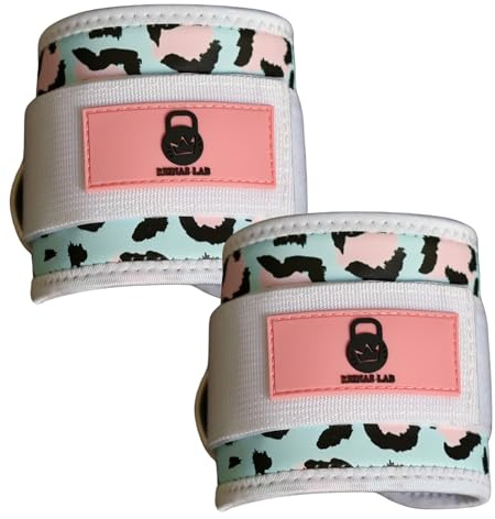 Reinas Lab - 2 PCS Tobilleras Poleas Gym,accesorios para gimnasio-tobillera deportiva ajustable Gimnasio, Fitness -para Máquina de Cable, entrenamiento de glúteo y piernas, dos piezas