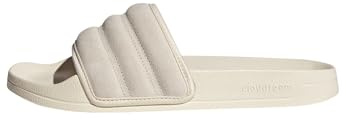 adidas Unisex ADILETTE NOSHOWER SLIDES, wonder white/wonder white/wonder white, 6 UK