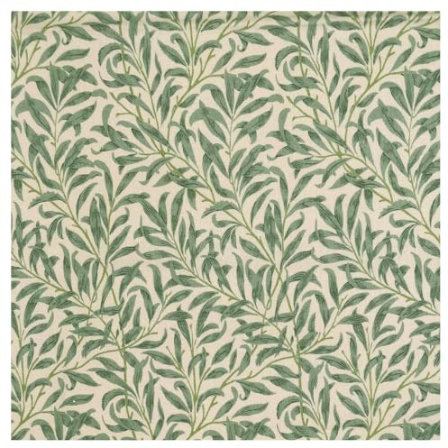 TheFabricTrade 100% Cotton Fabric Digital Printed Material William Morris Willow Bough DUCKEGG Classic Design - Ideal for Arts & Crafts, Sewing, Quilting - Fat Quarter (50cm x 70cm)
