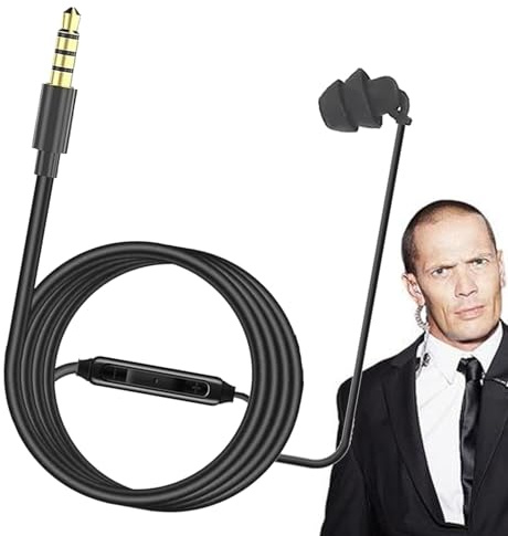 Auriculares de una sola cara con cable | Auriculares intrauditivos de una sola cara izquierda y derecha, auriculares con cancelación de ruido con tapón de silicona tipo C o 3.5 mm para desplazarse