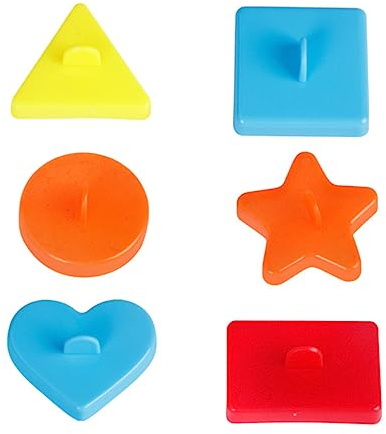 WEKAMOS Juego de 12 moldes de arena para modelos de animales y geométricos, herramientas de juego para verano, playa y al aire libre, diversión creativa, color aleatorio