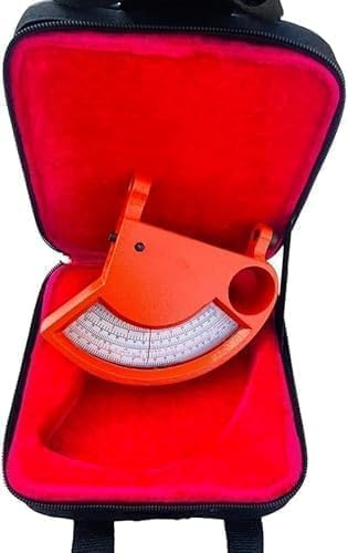 Digital Tree Height Altimeter, 0-99 ft Range, LCD Display, Carrying Case, Red