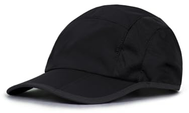 Zylioo XXL Oversize Foldable Baseball Cap for Big Heads, Lightweight Packable Hat for Running Hiking Travel Men Women Black