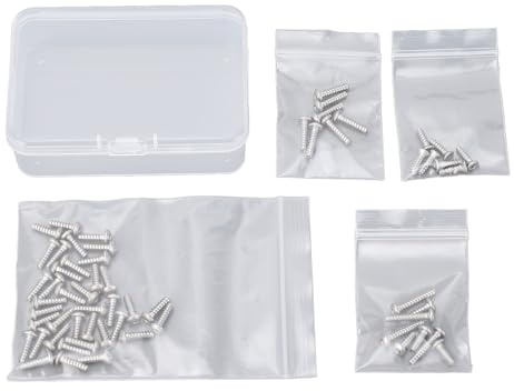 TZOXTLH Juego de tornillos portátil de acero inoxidable semicircular M3 con caja de almacenamiento para modelo de coche TT02