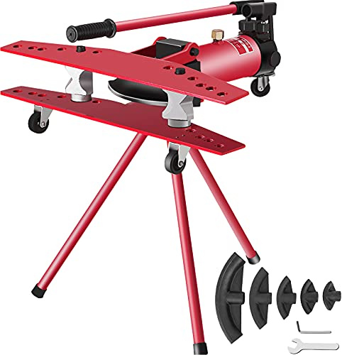 Mophorn Rohrbiegemaschine 2,75-4,5mm Biegeschlauch Manuelle Schlauchdicke 16T Biegen Presser Bender Rohr Stahl Ausgang 22mm-60mm Außendurchmesser (16T)