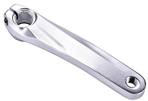 Demeras Fahrrad Kurbelarm Mountainbike Kurbelgarnitur Aluminiumlegierung Fahrrad Fahrrad Linke Kurbelarm für 590 610 SLX XT Kurbelgarnitur(Silber)