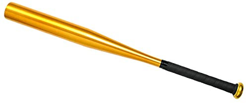 Spaß Kostet Baseballschläger aus Aluminium Gold 26 Zoll 65 cm lang ideal zum Baseball