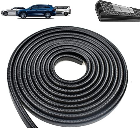 10M Protection Portiere Voiture, Joint Protection Tabouret Bar Patins Joint Tole Forme U Pas Besoin de Coller - Noir