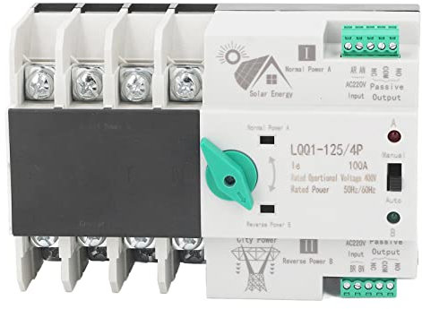Interruttore di Trasferimento Automatico AC 400V 100A 4P Dual Power Transfer Switch Tipo Interruttore di Commutazione Elettrica per la Casa di Fabbrica