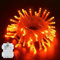 Dalugo Orange Lichterkette Batterie Timer, 3M 30 LED Lichterkette Außen Batterie mit 6h Timer, IP65 Wasserdicht Lichterkette Batterie Timer für Innen Außen Halloween Herbst Deko