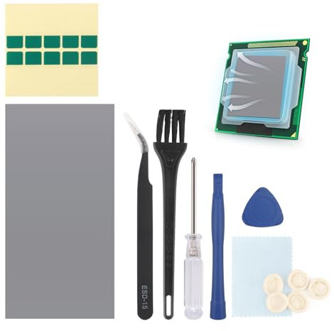 RongZy 80x80mm PTM7950 Wärmeleitpad für PS5 CPU GPU SSD Phasenwechsel Thermalpad für Steam Deck CPU GPU SSD Hitzebeständige Kühlkörper Kühlung Leitfähige Pads Zubehör