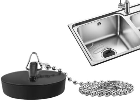 Bouchon Pour Canalisation Universel – Bouchon De Baignoire, Bouchon D'évier En Caoutchouc | Bloc De Vidange D'évier De Cuisine, Bouchon D'eau Polyvalent, Bouchon Résistant À La Chaleur Pour Douches, É