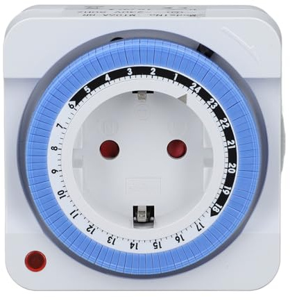 Toma de Interruptor de Temporizador, Interruptor de luz de Temporizador de segmento de 24 Horas, Salida de luz de sincronización automática, Controlador de Enchufe mecánico