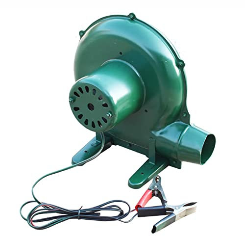 Soplador de aire de 12V DC - ventilador eléctrico ligero de barbacoa para barbacoa, herrería, camping al aire libre y chimenea chimenea calefacción de leña - Encendedor de parrilla de fuego de bajo
