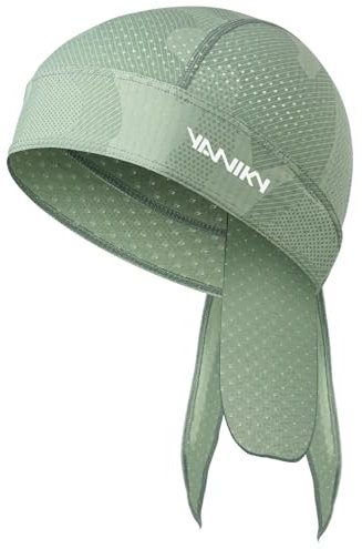 YANIKY Sports Bandana Cap UV Schutz Atmungsaktive Kopftuch Herren Damen Schnelltrocknend Durag Unter Helm Für Sommer Outdoor Sportarten Laufen