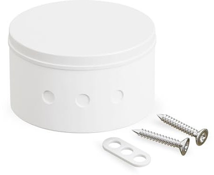 CusoTec Deckenbaldachin - 70mm x 31mm - Deckendose weiß - Abzweigbaldachin - Lampen Verteilerdose - Baldachin Abzweigdose Kabelabdeckung