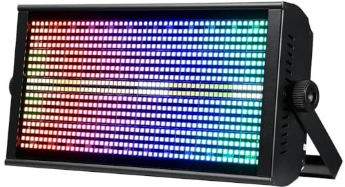 BETOPPER Luz Escénica 260W,RGBW 880 LED Estroboscopica Iluminación de Escenario, Lavado LED, Deslumbrante, Activación por Sonido, DMX - Para Fiestas, Bodas, Discotecas, Bares, Shows,1S