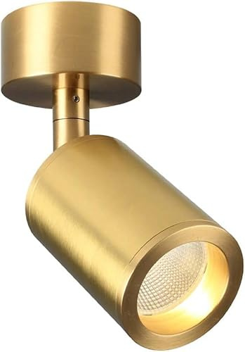 Iluminación LED empotrada, luz de Trabajo, focos LED montados en la Pared, Todos de Cobre, Luces empotradas nórdicas Simples, lámpara de Techo para Mesa de Bar, lámpara de Apertura Libre, lá