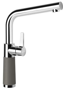 SCHOCK Küchenarmatur SC-540 Asphalt – Hochdruck Armatur CRISTALITE mit Festauslauf und Standard Norm-Anschlüssen