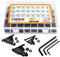 VIGRUE 1080Pcs Schrauben und Muttern Set, Schwarz Kohlenstoffstahl Metrische Schrauben Set, M2 M3 M4 Schraubensortiment Sechskopf-Knopf Gewindeschrauben,Maschinenschrauben