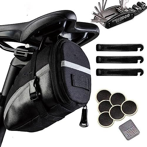Speedy Panther MTB Bike Repair Tool Kit - Under Saddle Bag, Waterproof Cycling Wedge Pack, Tail Bag